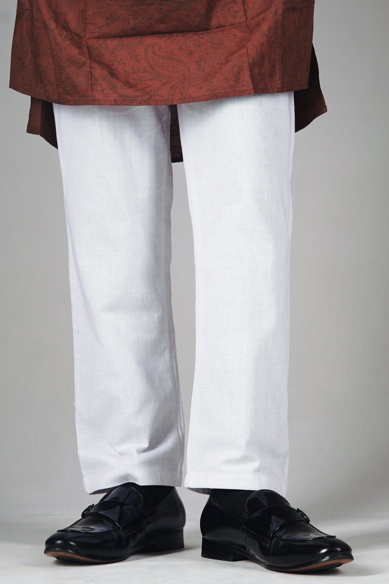 PREMIUM REMI COTTON PYJAMAS - STRAIGHT CUT - REGULAR FIT - WHITE - DEER & DOE