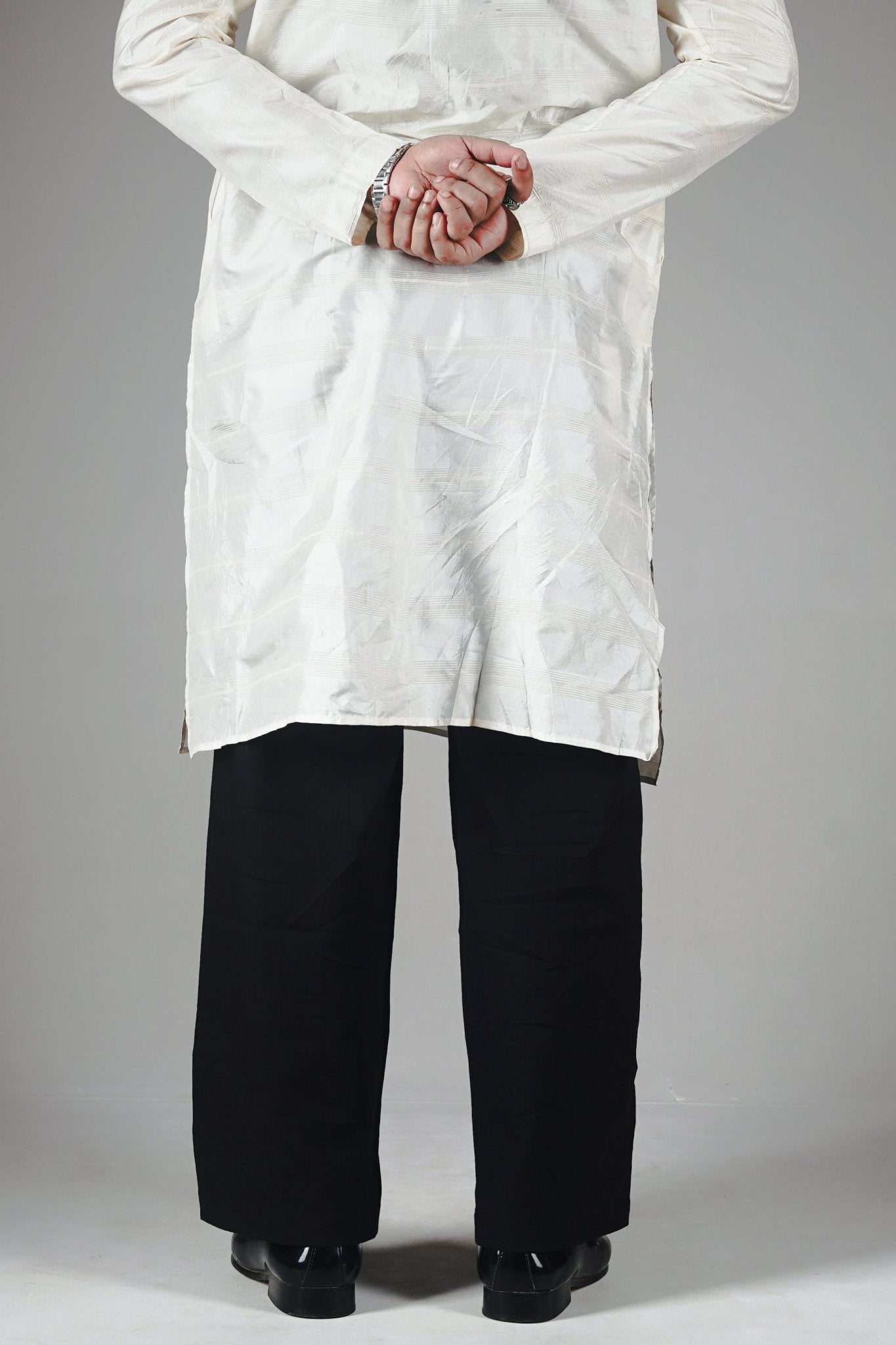 Premium Cotton Loose Fit Pyjamas Black - EID Edition - DEER & DOE