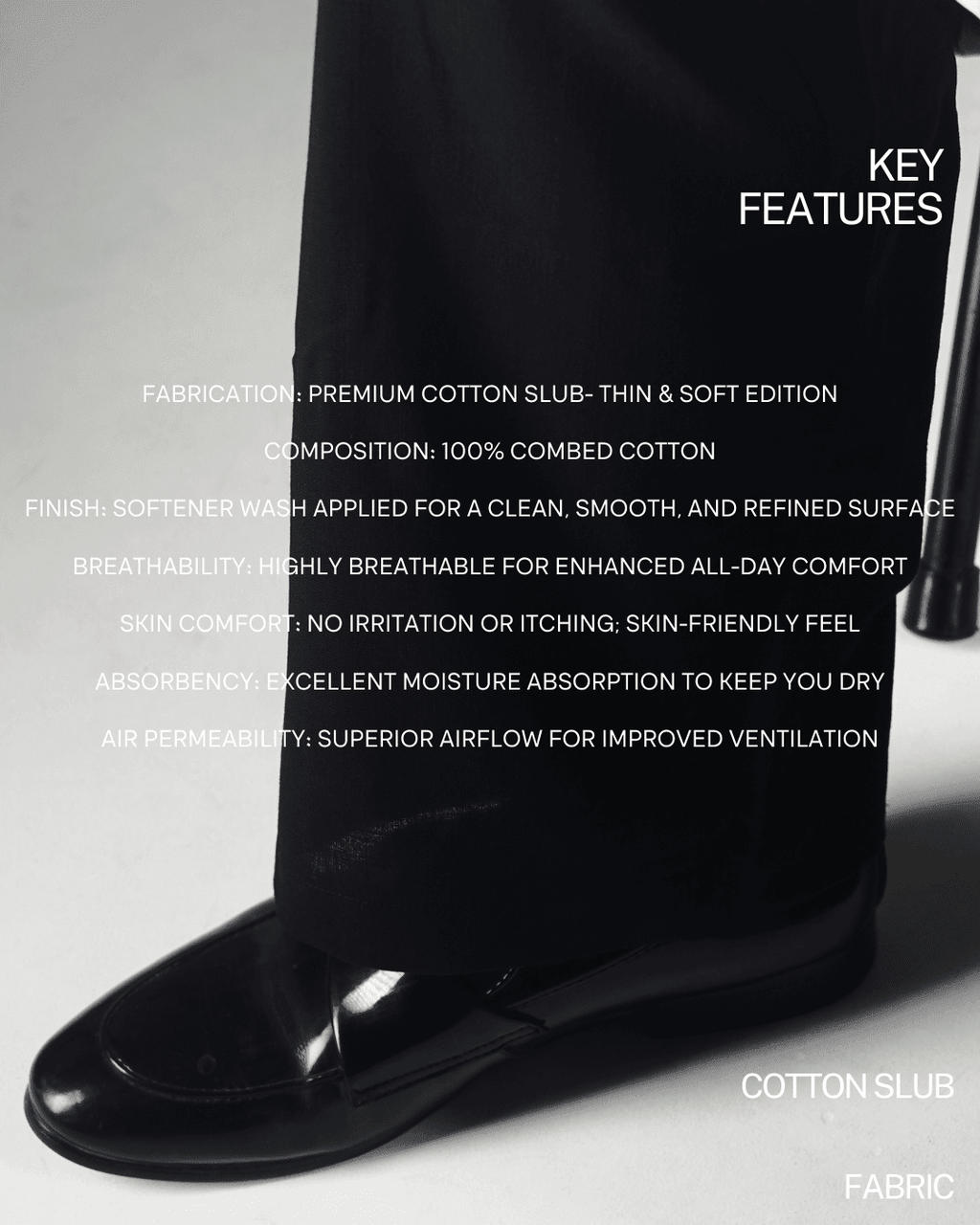 Premium Cotton Loose Fit Pyjamas Black- EID Edition - DEER & DOE