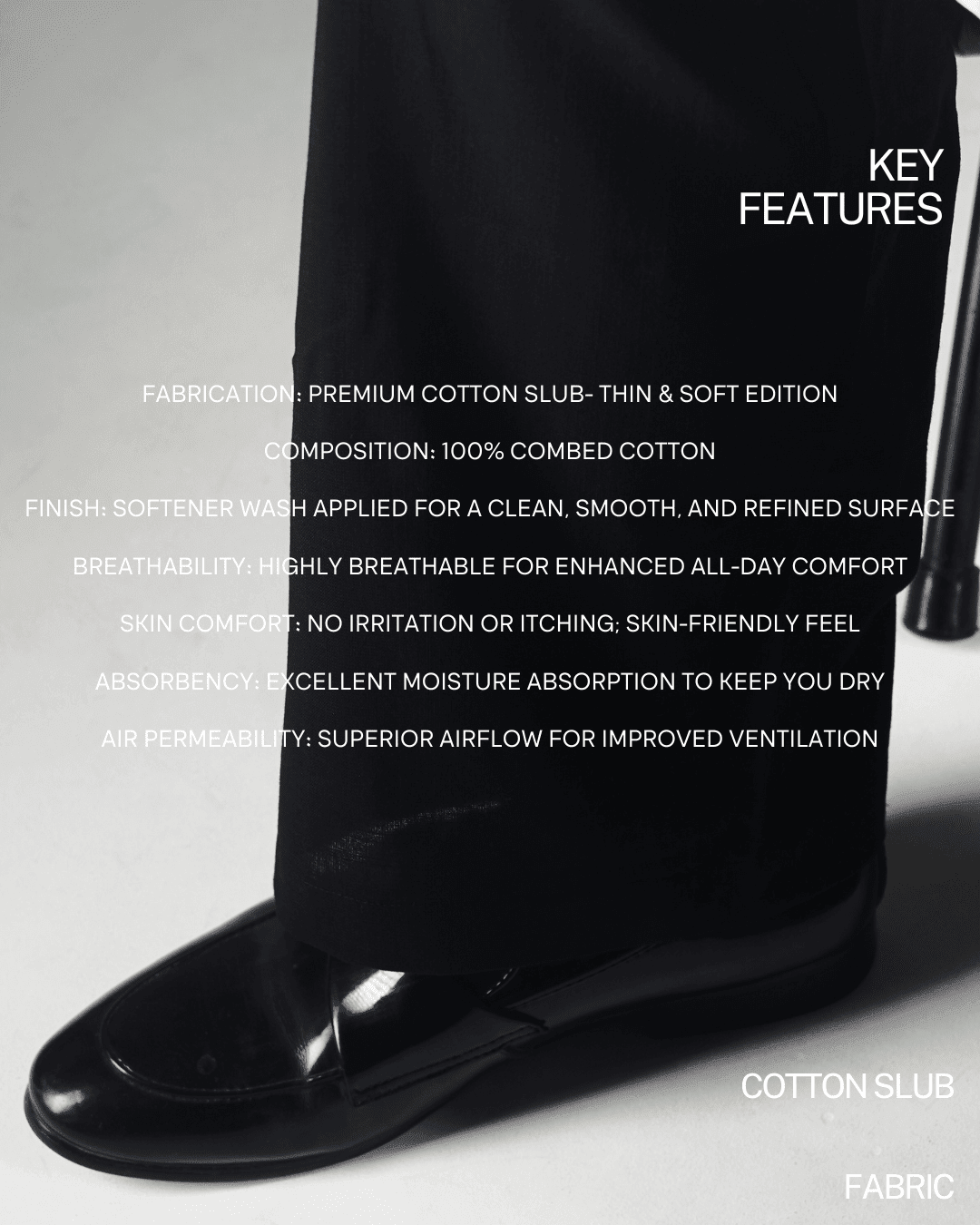 Premium Cotton Loose Fit Pyjamas Black- EID Edition - DEER & DOE