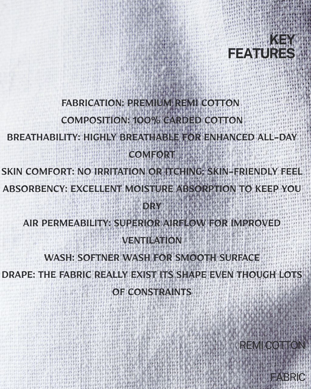 PREMIUM REMI COTTON PYJAMAS - STRAIGHT CUT - REGULAR FIT - WHITE - DEER & DOE